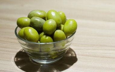 fresh green olive
