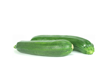 two fresh courgettes