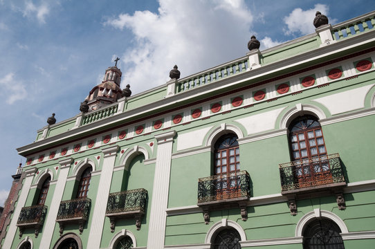 Army museum in the historic center of Puebla (Mexico)