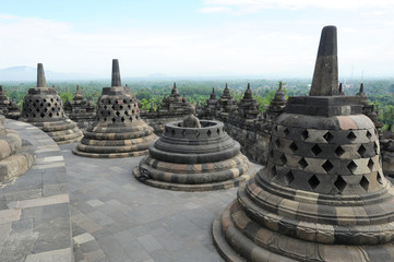 Sito archeologico di Borobudur sull'isola di Java in Indonesia