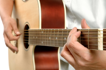 Fototapeta na wymiar Akustyczna gitara