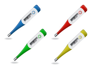 electronic thermometer four different colors