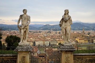 Fototapeta na wymiar Florence view from Villa Bardini
