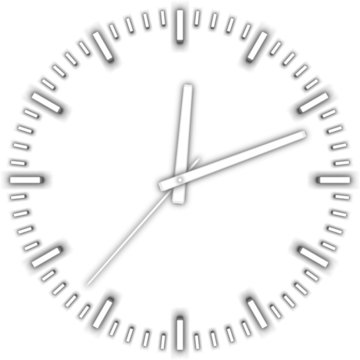 vector white clock