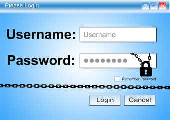 internet security login concept