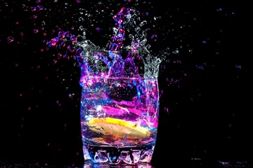 Schilderijen op glas kleurrijke cocktail © Goinyk