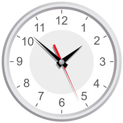 Wall mounted digital clock.