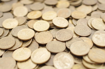 Stos jednogroszówek