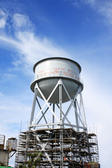 Rusty Water Tank in Alcatraz 