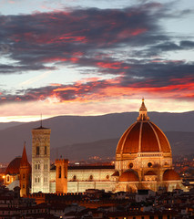 Fototapeta na wymiar Florencja Katedra w Toskanii, Włochy