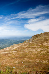 Bieszczady mountains in south east Poland