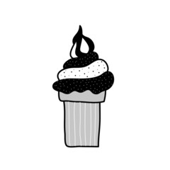 hand drawing ice cream