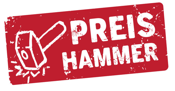 Label Preishammer vector