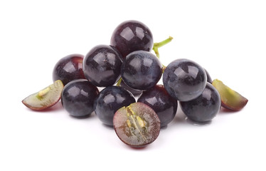 Bunch of grapes isolated on white background