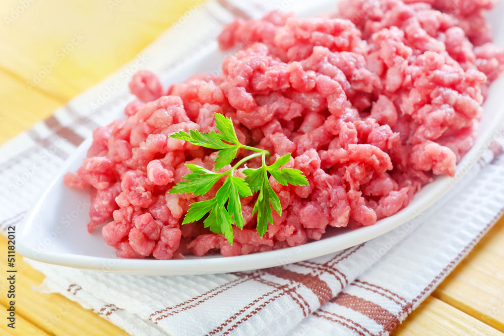 Wall mural minced meat