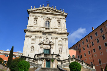Fototapeta na wymiar Kościół Świętych Dominika i Sykstusa - Rzym