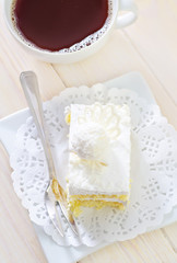 Cake with coffee