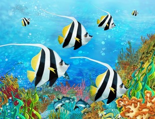 La barrière de corail - illustration pour les enfants