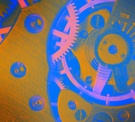 metal clock mechanism