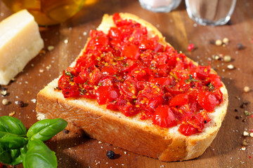 bruschetta with tomatoes - Tomatenbruschetta