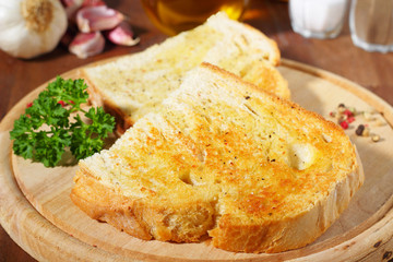 bread with garlic - Knoblauchbrot
