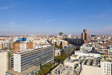 Naklejka premium Madrid Skyline