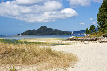 Tambo Island on Pontevedra Estuary
