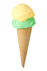 Eis essen im Sommer