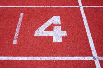 running track number