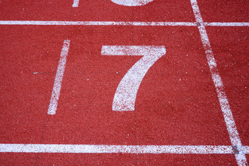 running track number
