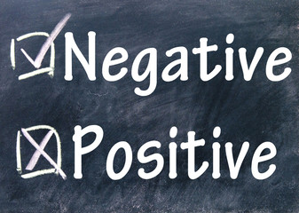Fototapeta premium negative and positive choice