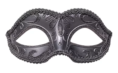 Gordijnen Masquerade black mask © BortN66