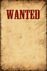 Retroplakat - Wanted