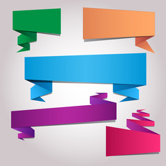 Folded paper blank sticker templates © Yuzach