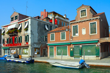 Fototapeta na wymiar Venice, the promenade on the island of Murano