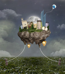 Fliegende Stadt © EllerslieArt