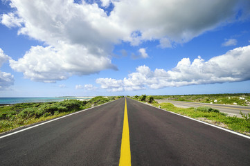 Straight road