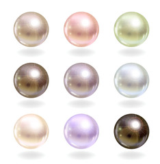 Shinyl pearls.