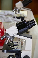 Microscope close up