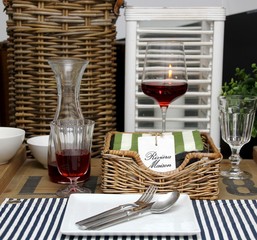 Geschirr Wein