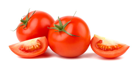 Ripe Tomato isolated on white background