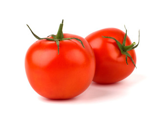 Ripe Tomato isolated on white background