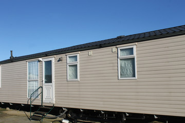 Trailer in caravan park