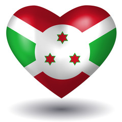 Herz mit Schatten - Burundi