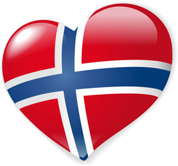 Heart Norway vector