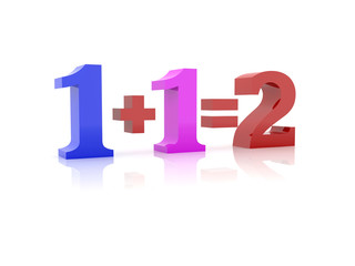 Obraz premium Couple metaphor. Concept 3D illustration.