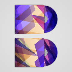 Fototapeta premium Vector cd cover set for your design, abstract Illustration.