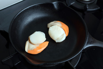 Jakobsmuschel in Pfanne #1
