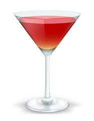 cocktail triangular red