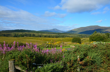 View of mountains from the Commando Memorial near Spean Bridge